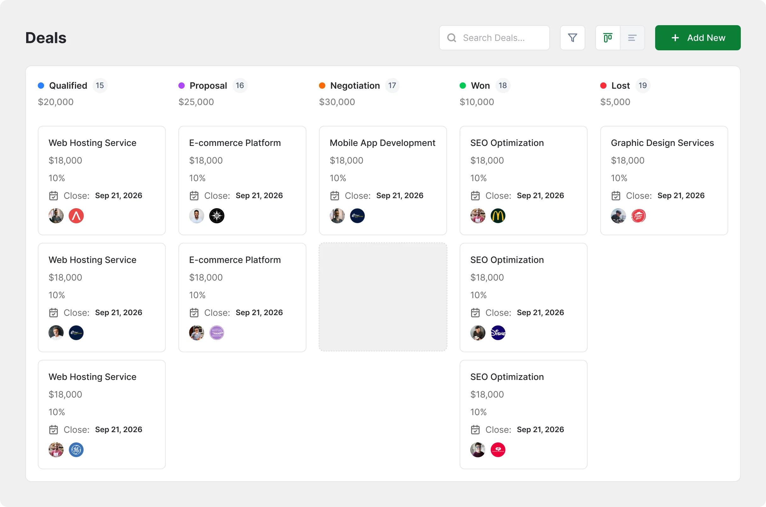 Reports & Dashboard inside the FlyCRM dashboard